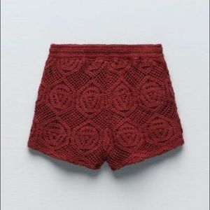 Zara Crochet Shorts